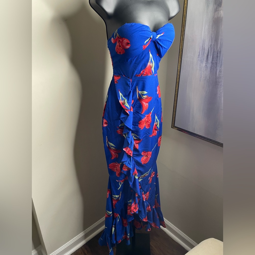 Blue floral mermaid sundress